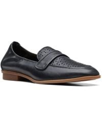 Clarks - Lyrical Way Leather Slip-on Loafers - Lyst