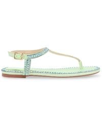 Betsey Johnson - Diane Thong Sandals Ankle Strap - Lyst