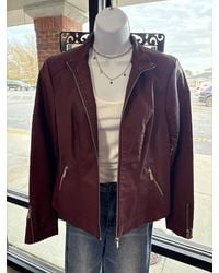 Pine Apparel - Pleather Moto Jacket - Lyst