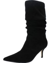 Nine West - Faux Suede Pull On Mid-calf Boots - Lyst