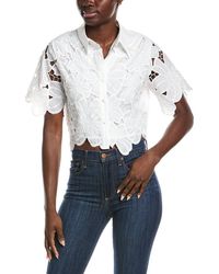 Gracia - Floral Lace Crop Top - Lyst