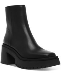 Steve Madden - Fella Leather Lug Sole Ankle Boots - Lyst
