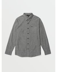 Volcom - Orion Long Sleeve Shirt - Grey - Lyst