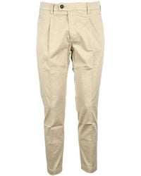 BRO-SHIP - Cotton Stretch Trousers With Flexible Fit - Lyst