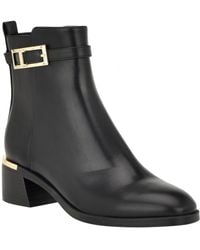 Calvin Klein - Jallis 2 Faux Leather Harness Ankle Boots - Lyst