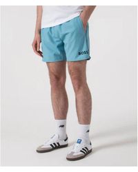 BOSS - Starfish Swim Trunks, Light - Lyst