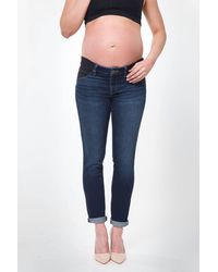 Nom Maternity - Chelsea Maternity Denim Ankle Jeans Under The Belly Side Panel - Lyst