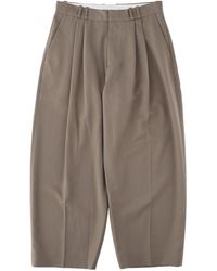 Studio Nicholson - Tapered Elastic Waist Wool-Blend Pants - Lyst