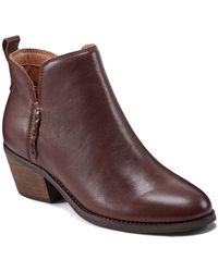 Earth - Marisole Zipper Leather Ankle Boots - Lyst