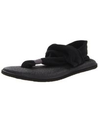 Sanuk - Yoga Sling 2 Knit Thong Slingback Sandals - Lyst