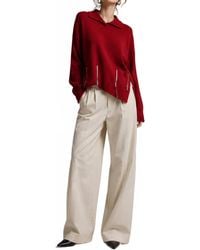 Pierantonio Gaspari - High Neck Cut Sweater Top - Lyst