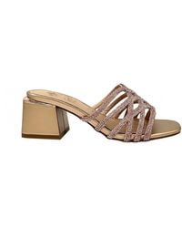 Exe' - Carmen Block Heeled Evening Sandal - Lyst