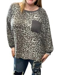 Honeyme - Oversized Snow Leopard Sweater - Lyst