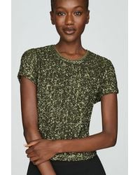 Maeve - Sequin Tee - Lyst