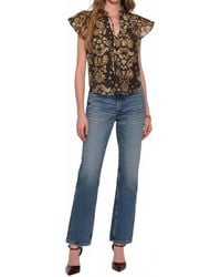 Heartloom - Wiley Flutter Sleeve Top - Lyst