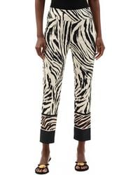 Joseph Ribkoff - Printed Pull-On Straight Cropped Pants - Lyst