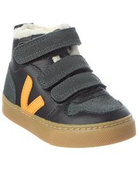 Veja - Small V-10 Mid Winter Leather Sneaker - Lyst