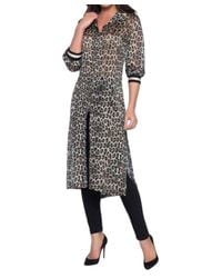 FRANK LYMAN - Woven Knit Duster Length Jacket - Lyst