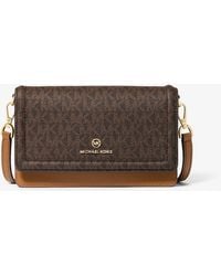 Michael Kors - Jet Set Small Logo Smartphone Convertible Crossbody Bag - Lyst