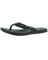Sperry Top-Sider - Seafish Leather Slip On Thong Sandals - Lyst