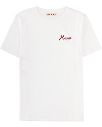 Marni - Tshirt With Logo - Lyst