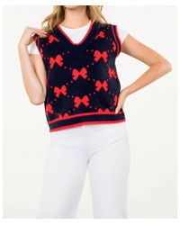 Thml - Bow Knit Sweater Vest - Lyst