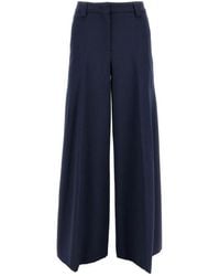 THE LATEST - Wide Trousers With Classic Front Closure - Lyst