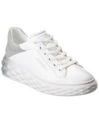 Jimmy Choo - Diamond Maxi/F Ii Leather Sneaker - Lyst