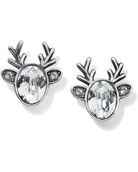 Brighton - Reindeer Glitz Mini Post Earrings - Lyst