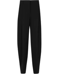 ANDAMANE - Tracy Belt Loops Straight-Leg Polyester Trousers - Lyst