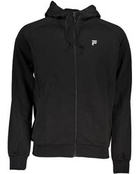 Fila - Sleek Hooded Zip-up Sweatshirt - Lyst