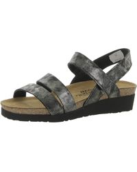 Naot - Kayla Leather Strappy Wedge Sandals - Lyst