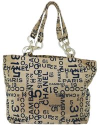 Chanel - Shopping Canvas Tote Bag (pre-owned) - Lyst