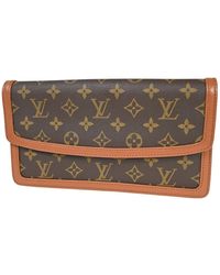Louis Vuitton - Pochette Dame Canvas Clutch Bag (pre-owned) - Lyst