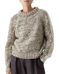 Closed - Chunky Crew Neck Sweater - Lyst
