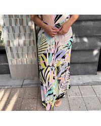 Indah - Rhea Halter Maxi Dress - Lyst