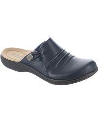 Clarks - Laurieann Bay Leather Slip On Mules - Lyst