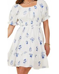 Hayden LA - Bea Squareneck Short Sleeve Mini Dress - Lyst