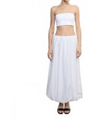 Enza Costa - Poplin Bubble Skirt - Lyst