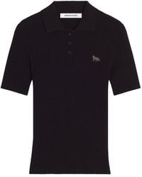 Maison Kitsuné - Logo Polo Extrafine Merino Wool Shirts - Lyst