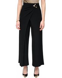 Joseph Ribkoff - Wide-Leg Faux Wrap Trouser Pants - Lyst