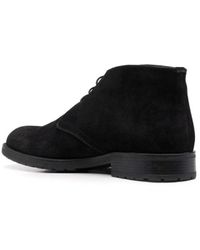 Bally - Minimalist Lace-Up Cow Leather Ankle Boots - Lyst