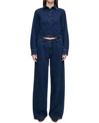DL1961 - Isabel Wide Leg Low Rise Jeans - Lyst
