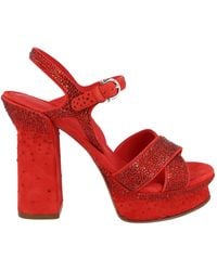 Ferragamo - Sonya Suede Platform Sandals - Lyst
