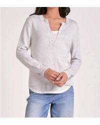 Elan - V-Neck Layered Sweater - Lyst