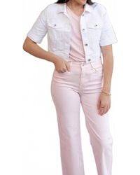 Charlie b - Cropped Jean Jacket - Lyst