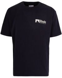 Rhude - Logo Crew Neck T-Shirt - Lyst