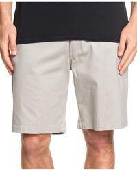 Quiksilver - Chino Above Knee Casual Shorts - Lyst