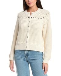 Rag & Bone - Kathryn Wool-Trim Cardigan - Lyst
