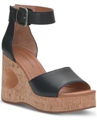 Lucky Brand - Lkhimmy Leather Dressy Wedge Heels - Lyst